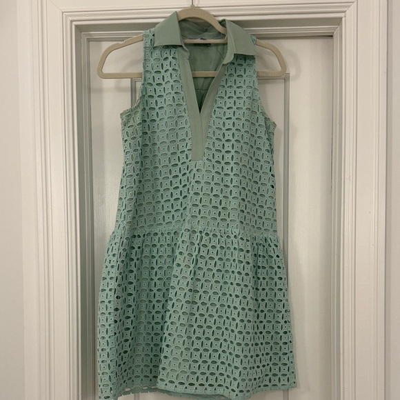 SSYS Dresses & Skirts - Mint Green Sleeveless Eyelet Dress